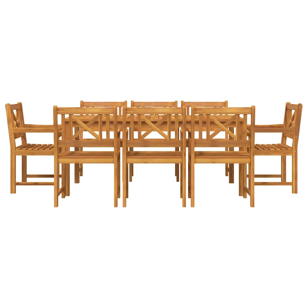 Set da Pranzo per Giardino 9 pcs Marrone | homemem39