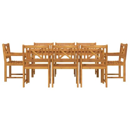 Set da Pranzo per Giardino 9 pcs Marrone | homemem39