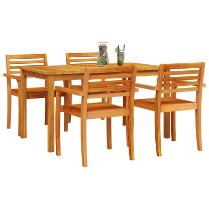 Set da Pranzo per Giardino 5 pcs Marrone | homemem39