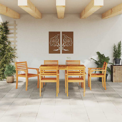 Set da Pranzo per Giardino 7 pcs Marrone | homemem39