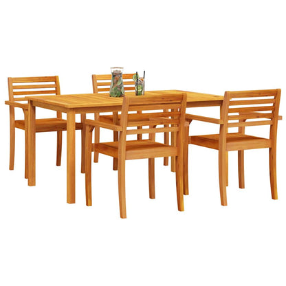 Set da Pranzo per Giardino 5 pcs Marrone - homemem39