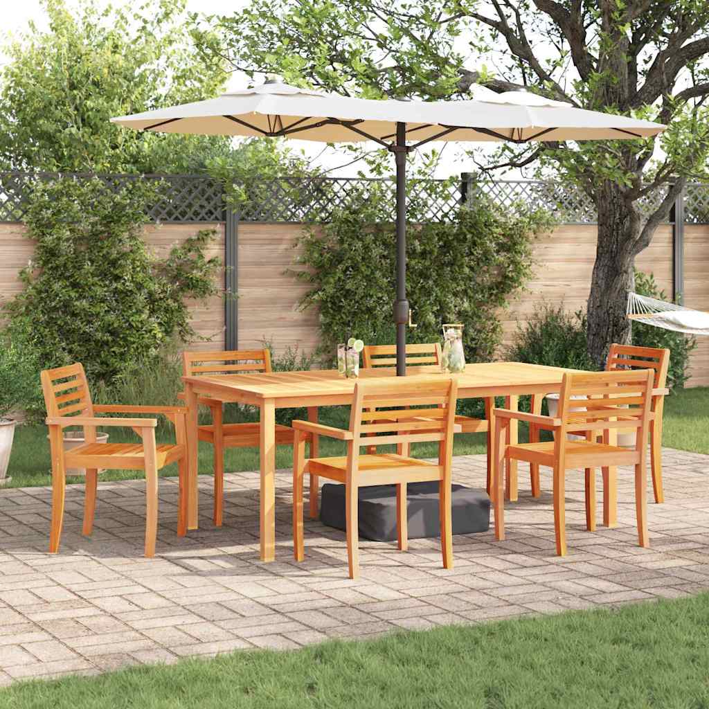 Set da Pranzo per Giardino 9 pcs Marrone - homemem39