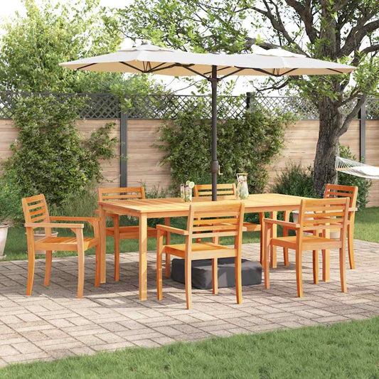 Set da Pranzo per Giardino 9 pcs Marrone - homemem39