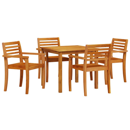 Set da Pranzo per Giardino 5 pcs Marrone