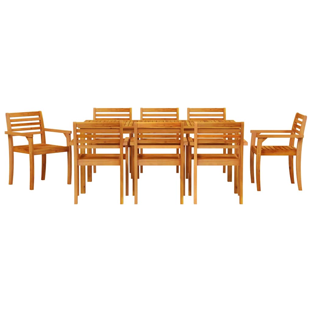 Set da Pranzo per Giardino 9 pcs Marrone | homemem39