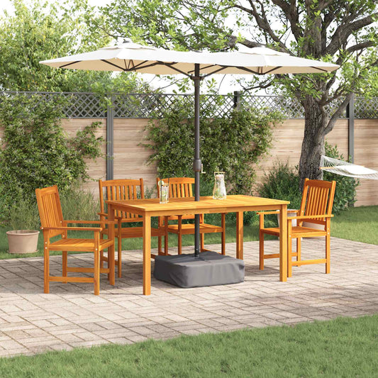 Set da Pranzo per Giardino 5 pcs Marrone