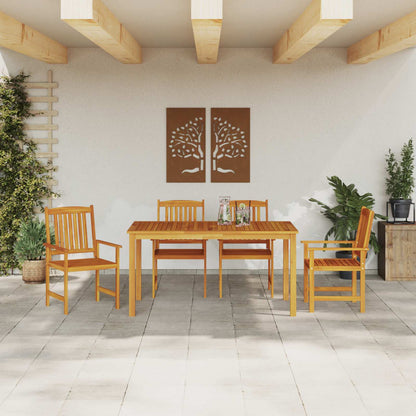 Set da Pranzo per Giardino 5 pcs Marrone