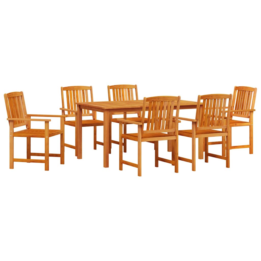 Set da Pranzo per Giardino 7 pz Marrone | homemem39