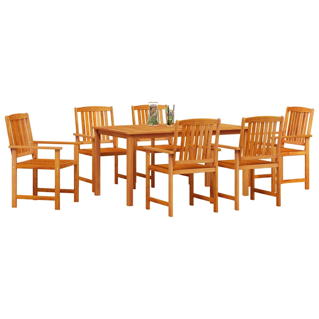 Set da Pranzo per Giardino 7 pz Marrone | homemem39