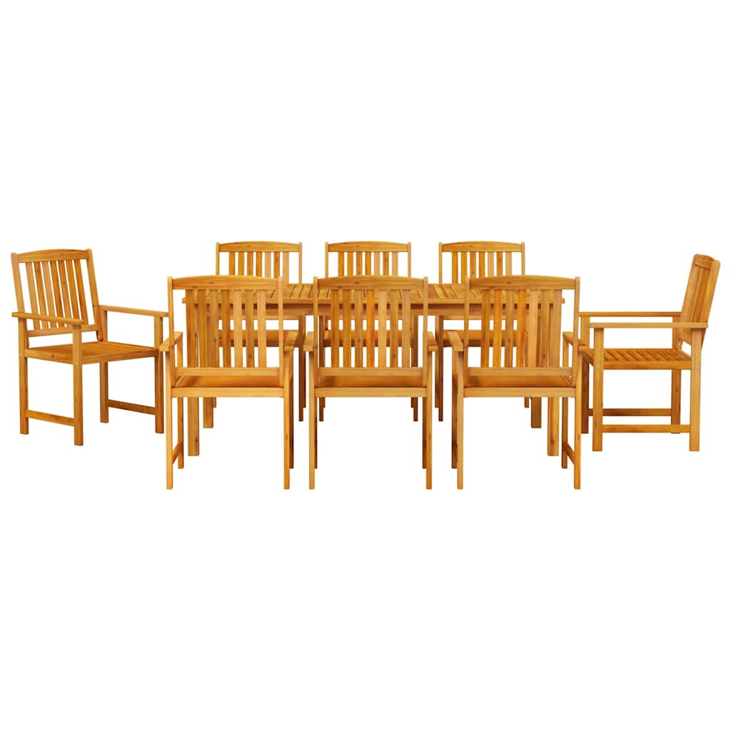 Set da Pranzo per Giardino 9 pcs Marrone