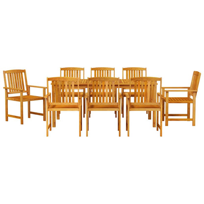 Set da Pranzo per Giardino 9 pcs Marrone