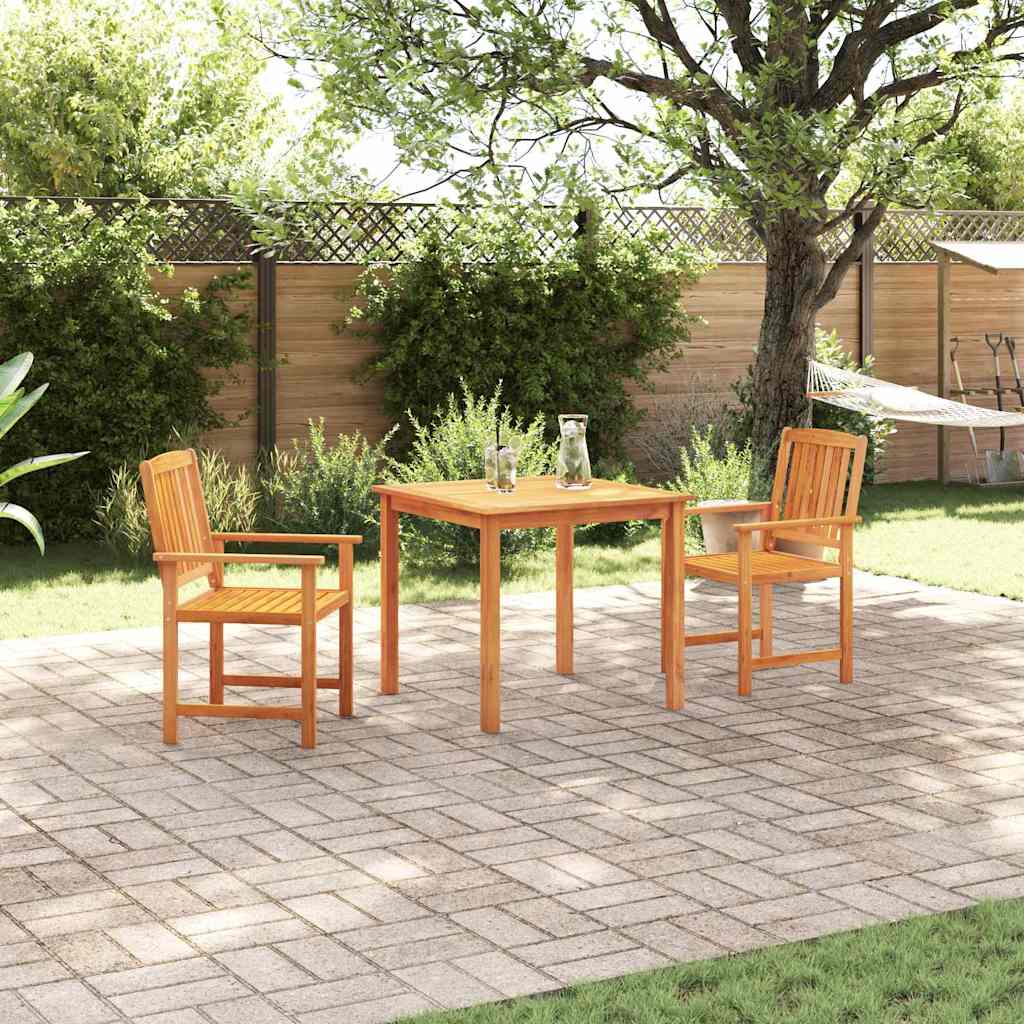 Set da Pranzo per Giardino 3 pcs Marrone - homemem39