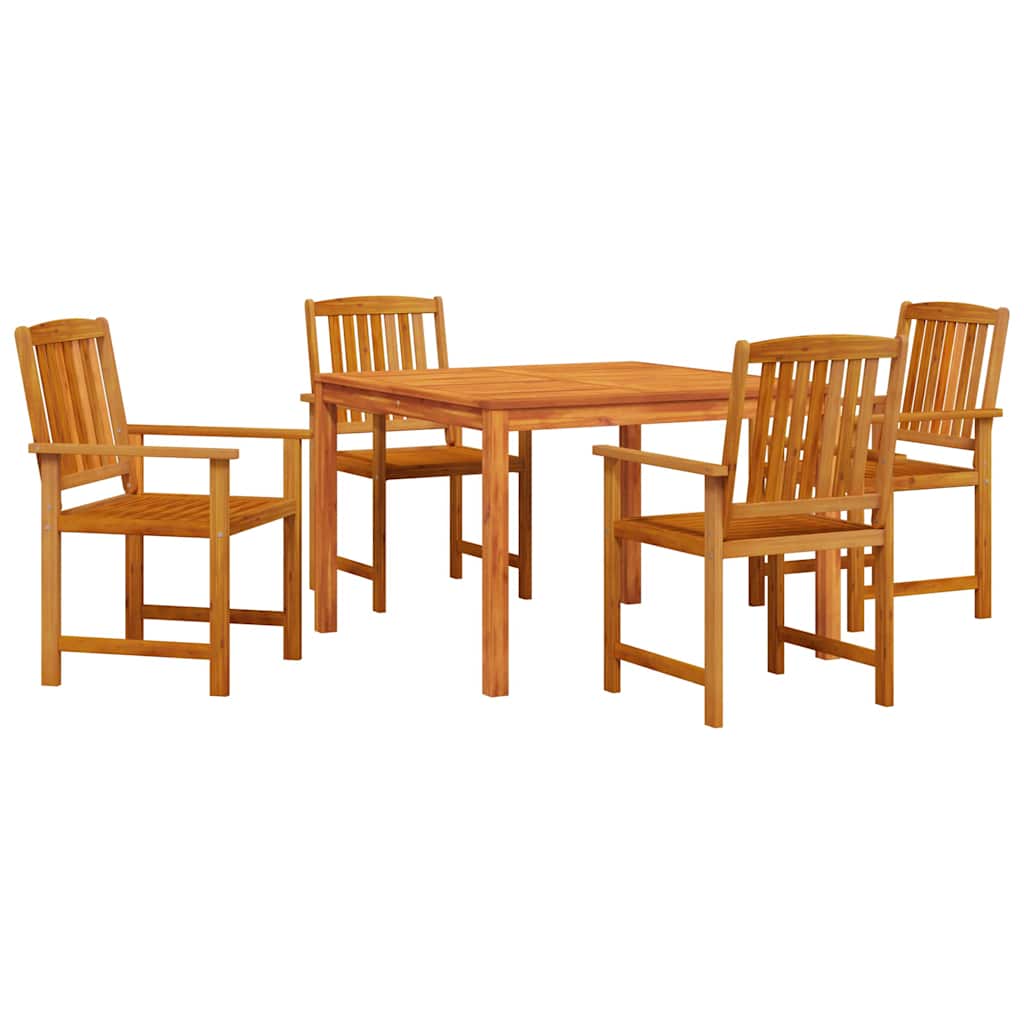Set da Pranzo per Giardino 5 pcs Marrone