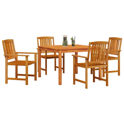 Set da Pranzo per Giardino 5 pcs Marrone