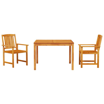 Set da Pranzo per Giardino 3 pcs Marrone - homemem39