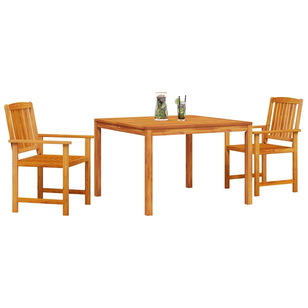 Set da Pranzo per Giardino 3 pcs Marrone - homemem39