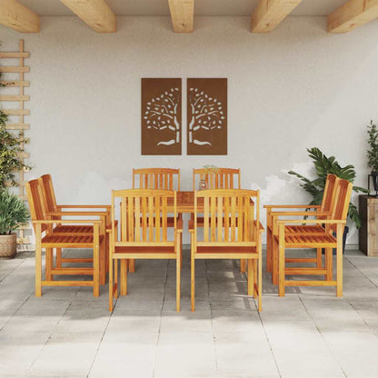Set da Pranzo per Giardino 9 pcs Marrone | homemem39