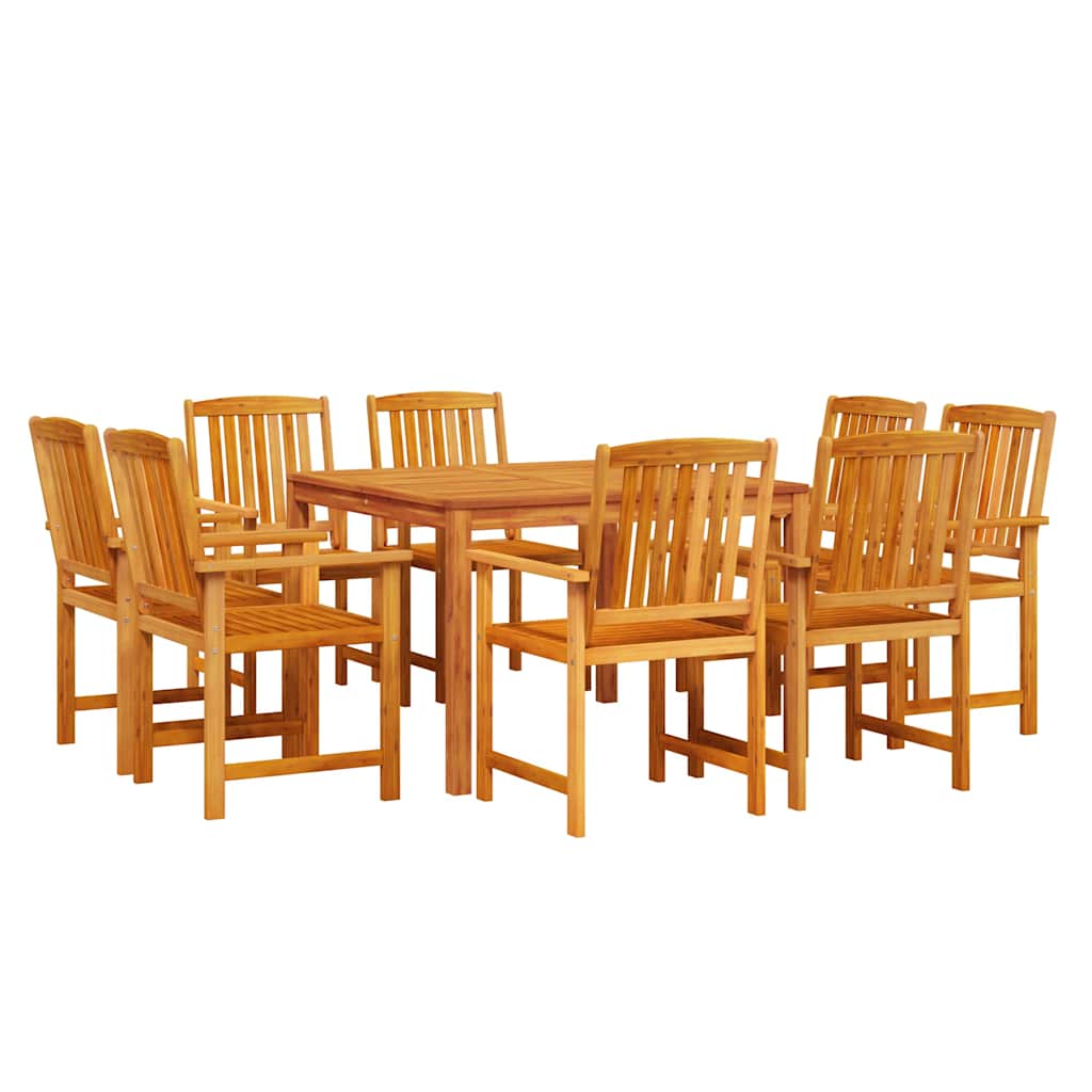 Set da Pranzo per Giardino 9 pcs Marrone | homemem39