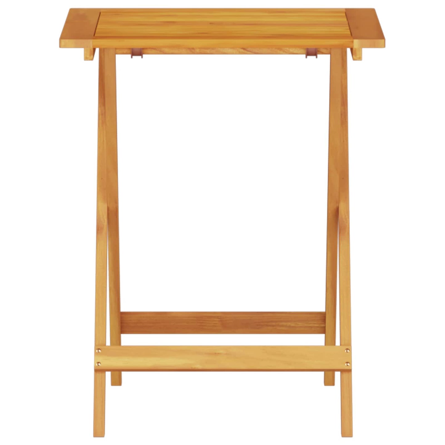 Set Bistro Pieghevole 3 pcs Marrone Legno di Acacia Massello | homemem39