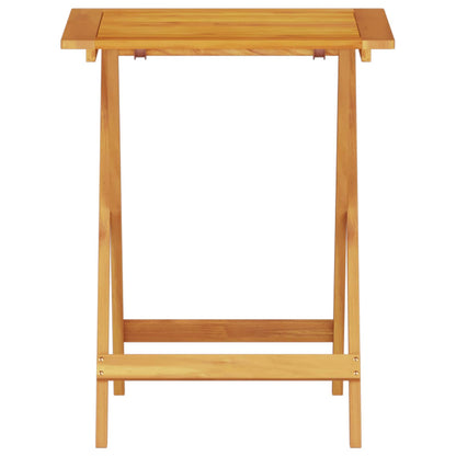 Set Bistro Pieghevole 3 pcs Marrone Legno di Acacia Massello | homemem39