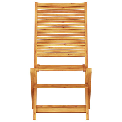 Set Bistro Pieghevole 3 pcs Marrone Legno di Acacia Massello | homemem39