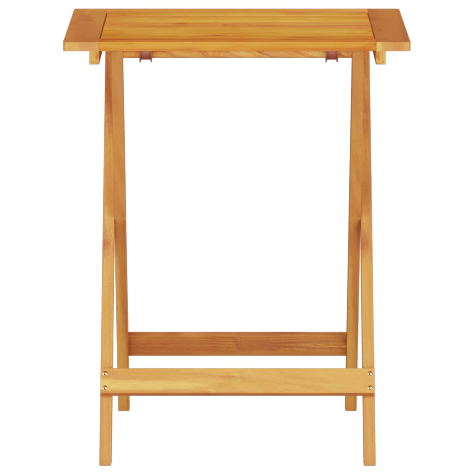 Set Bistro Pieghevole 3 pcs Marrone Legno di Acacia Massello | homemem39