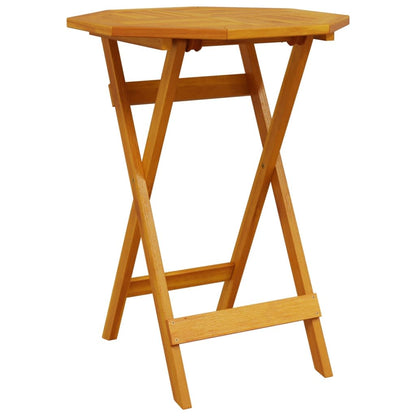 Set Bistro Pieghevole 3 pcs Marrone Legno di Acacia Massello | homemem39