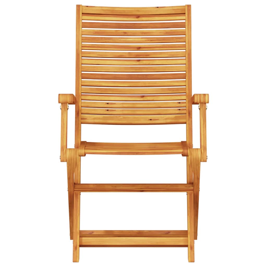 Set Bistro Pieghevole 3 pcs Marrone Legno di Acacia Massello | homemem39