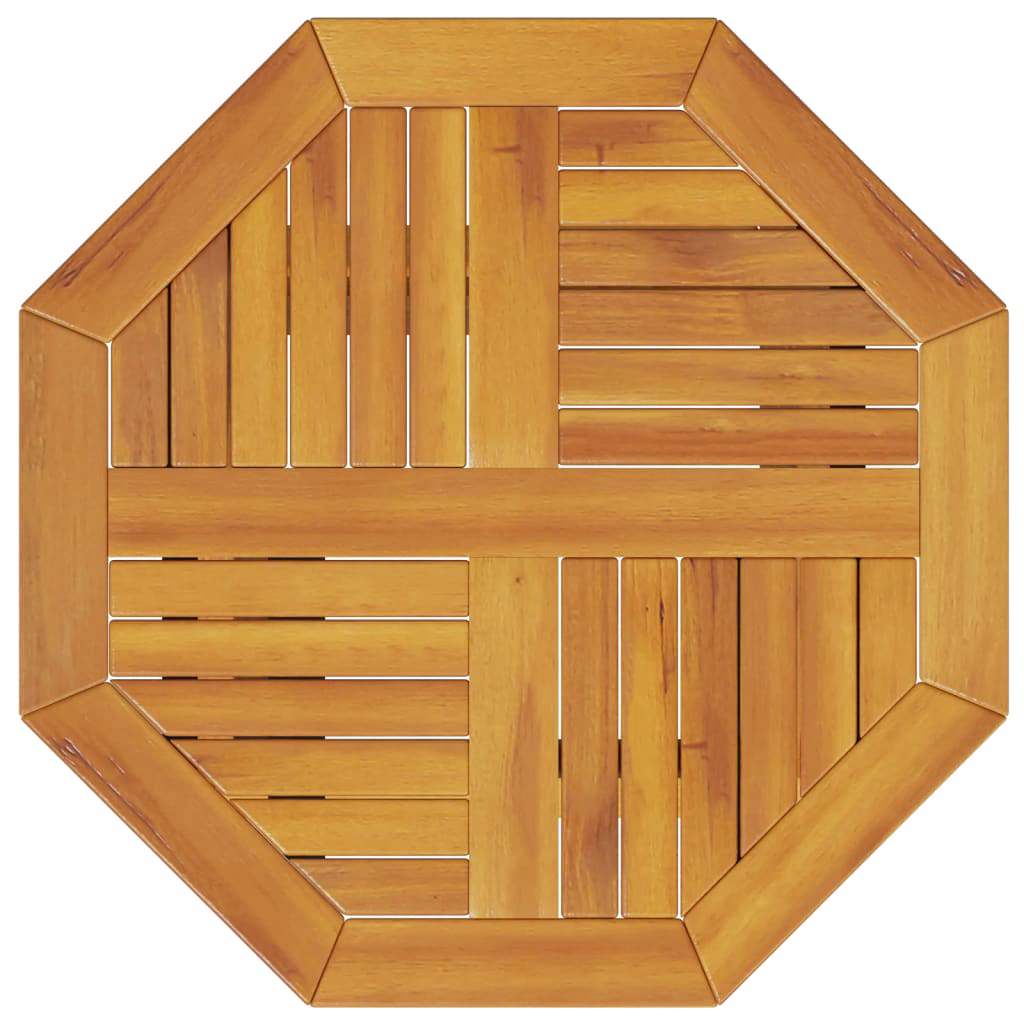 Set Bistro Pieghevole 3 pcs Marrone Legno di Acacia Massello