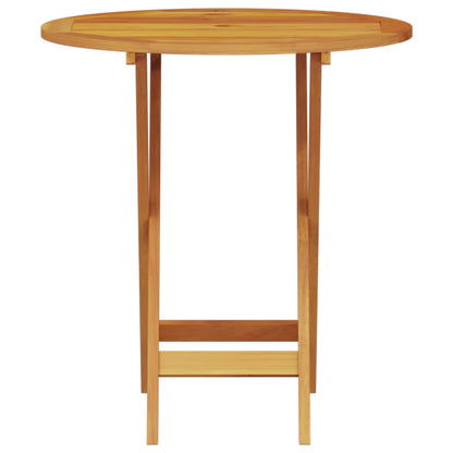 Set Bistro Pieghevole 3 pcs Marrone Legno di Acacia Massello | homemem39