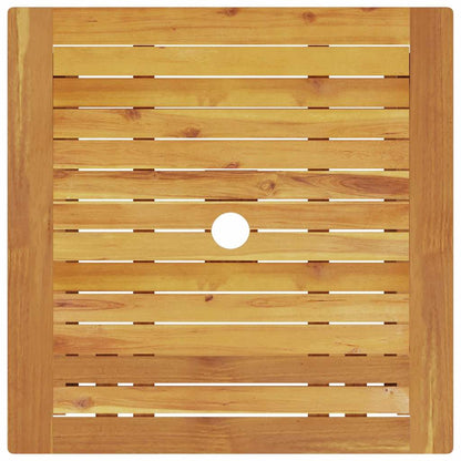 Set Bistro Pieghevole 3 pcs Marrone Legno di Acacia Massello