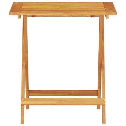 Set Bistro Pieghevole 3 pcs Marrone Legno di Acacia Massello | homemem39