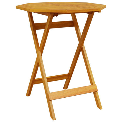 Set Bistro Pieghevole 3 pcs Marrone Legno di Acacia Massello