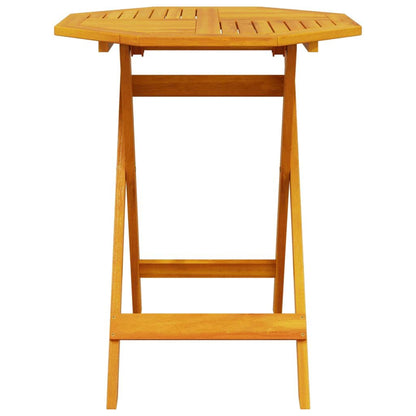 Set Bistro Pieghevole 3 pcs Marrone Legno di Acacia Massello | homemem39