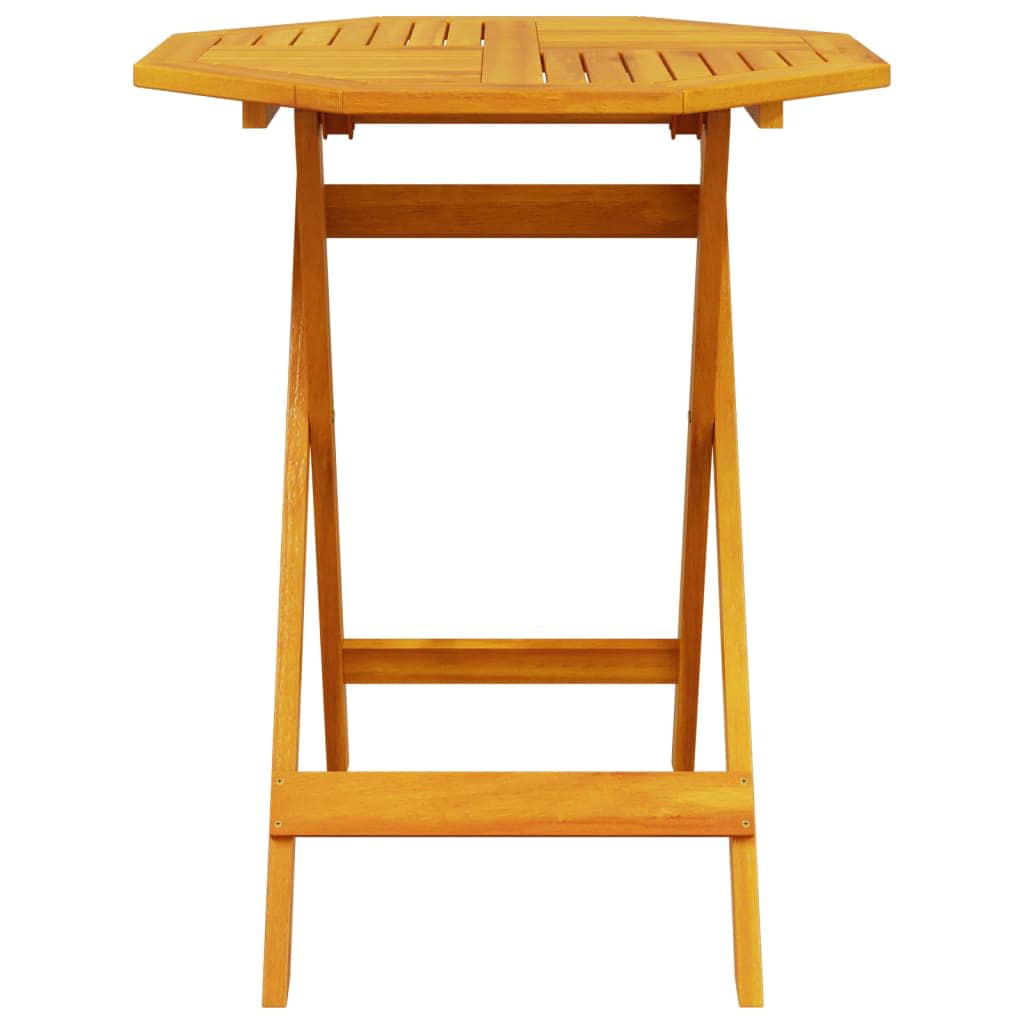Set Bistro Pieghevole 3 pcs Marrone Legno di Acacia Massello | homemem39