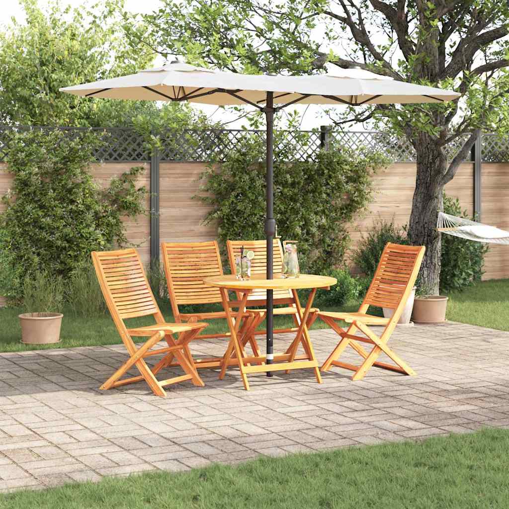 Set da Pranzo per Giardino 5 pcs Marrone | homemem39