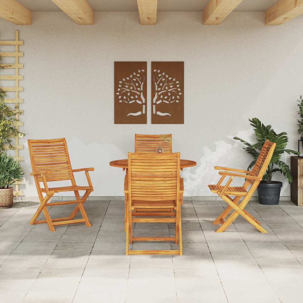 Set da Pranzo per Giardino 5 pcs Marrone | homemem39