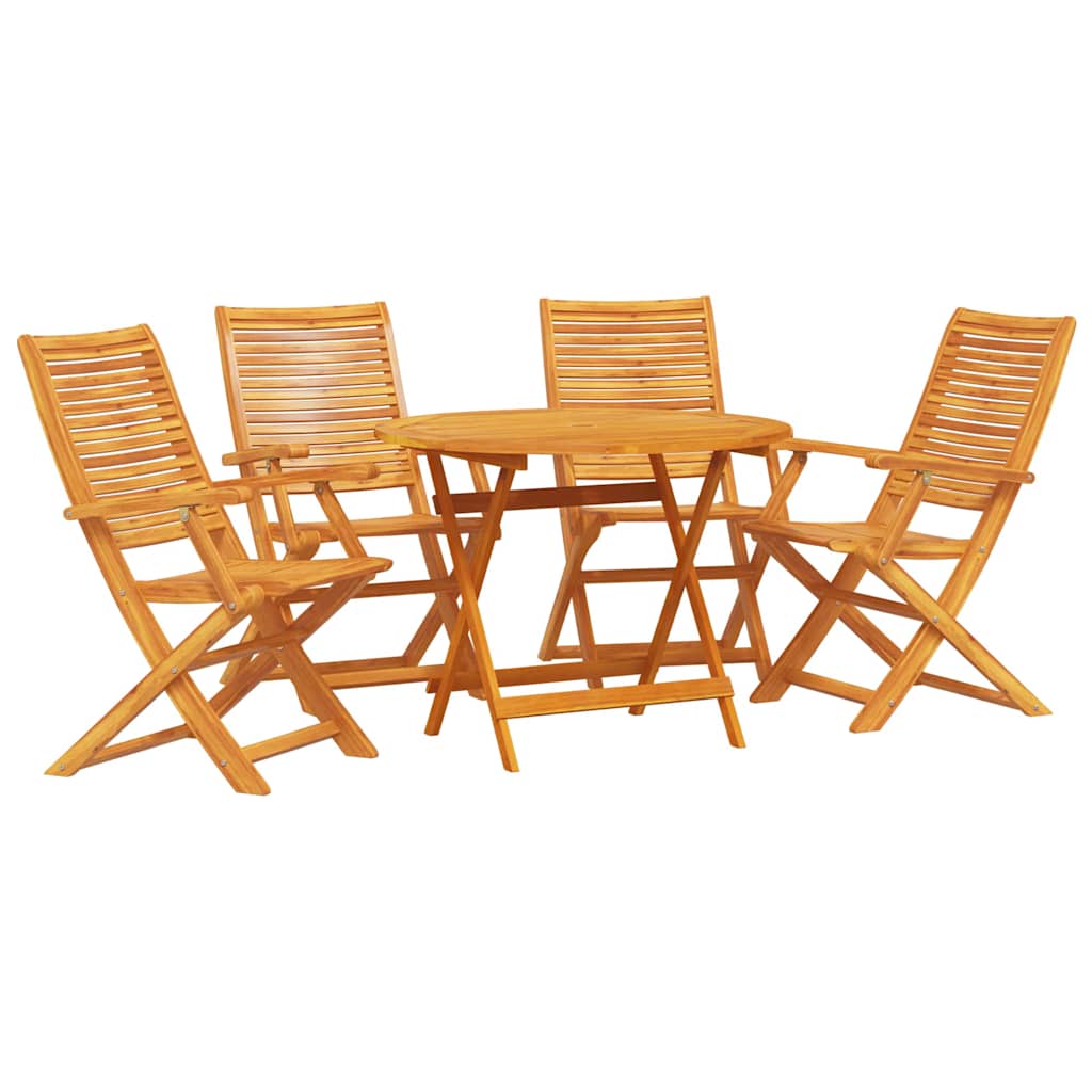 Set da Pranzo per Giardino 5 pcs Marrone | homemem39