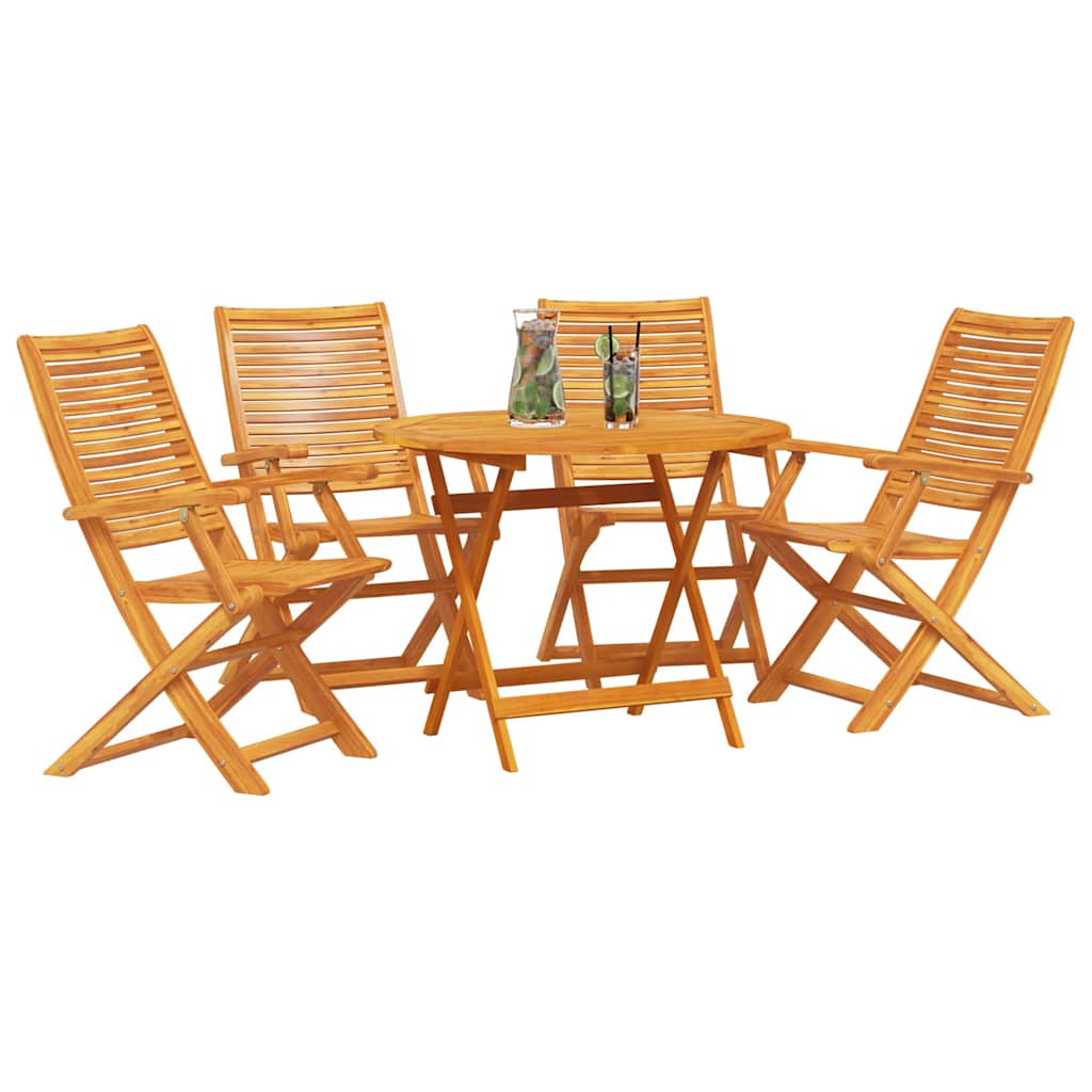 Set da Pranzo per Giardino 5 pcs Marrone | homemem39