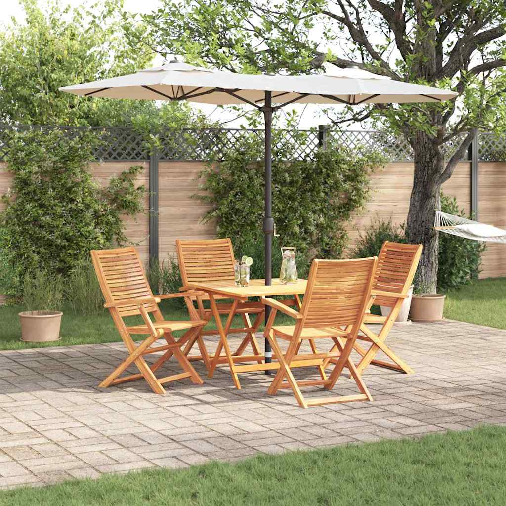 Set da Pranzo per Giardino 5 pcs Marrone
