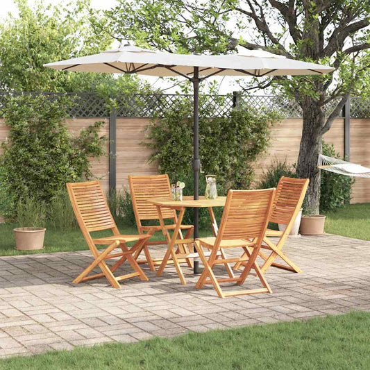 Set da Pranzo per Giardino 5 pcs Marrone