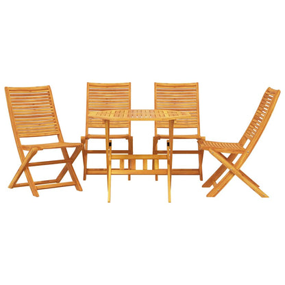 Set da Pranzo per Giardino 5 pcs Marrone | homemem39