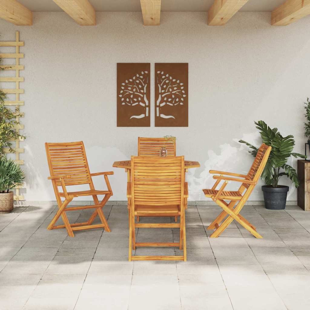 Set da Pranzo per Giardino 5 pcs Marrone | homemem39