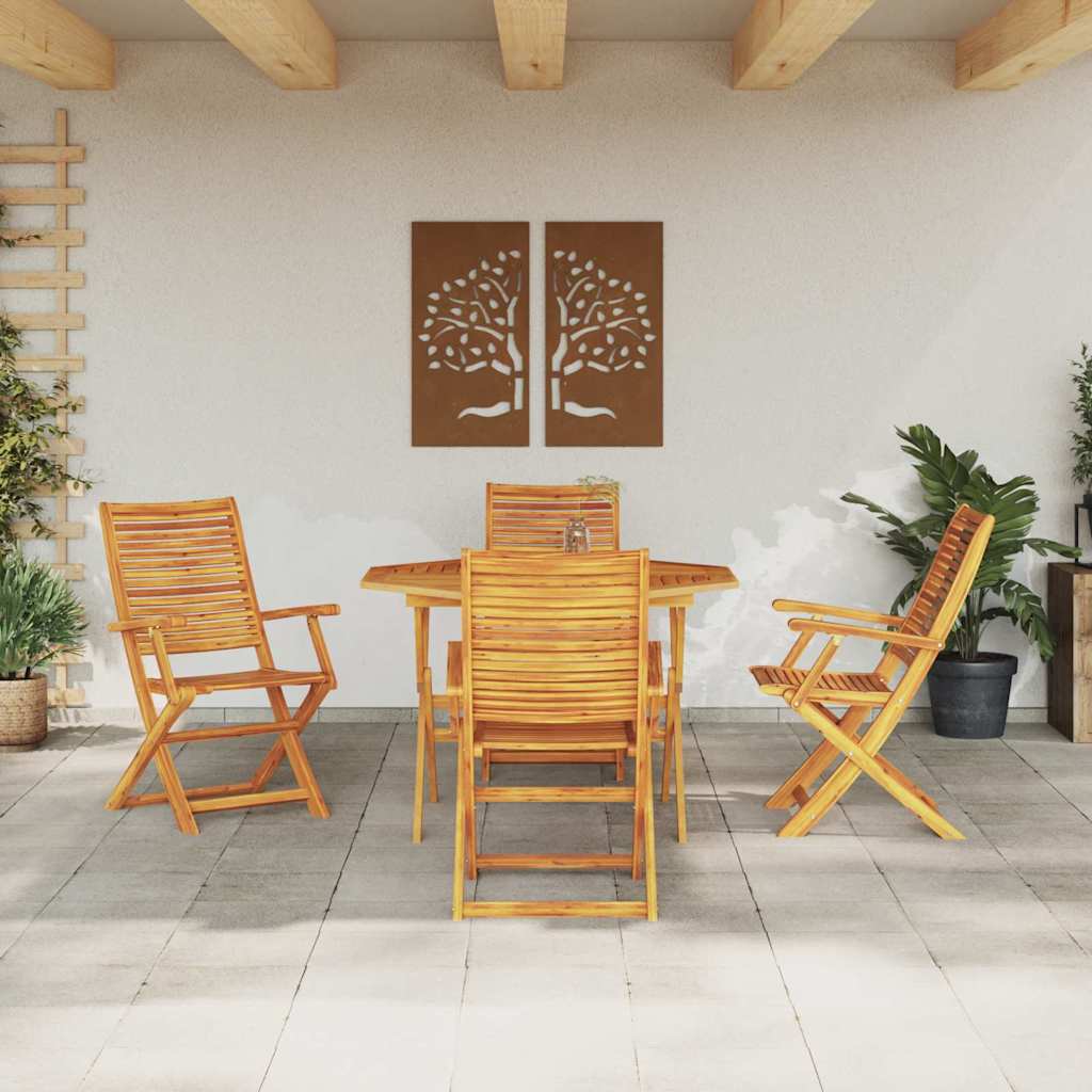 Set da Pranzo per Giardino 5 pcs Marrone | homemem39