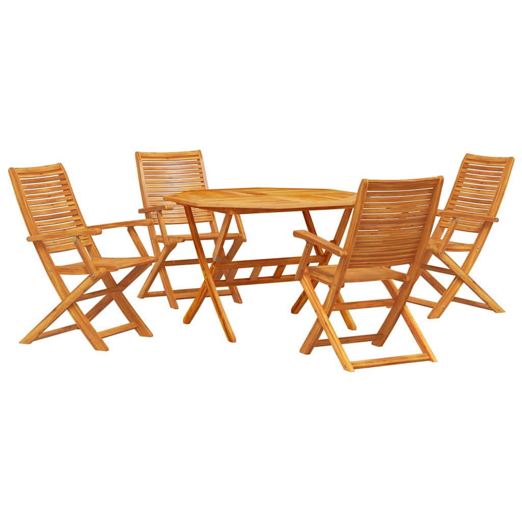 Set da Pranzo per Giardino 5 pcs Marrone | homemem39