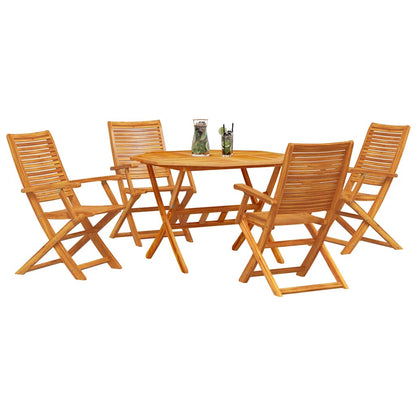 Set da Pranzo per Giardino 5 pcs Marrone | homemem39