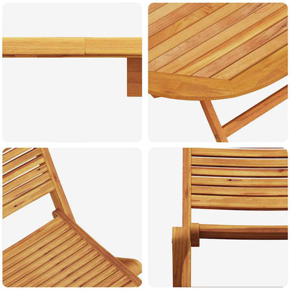 Set da Pranzo per Giardino 5 pcs Marrone