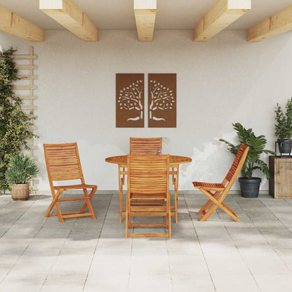 Set da Pranzo per Giardino 5 pcs Marrone | homemem39