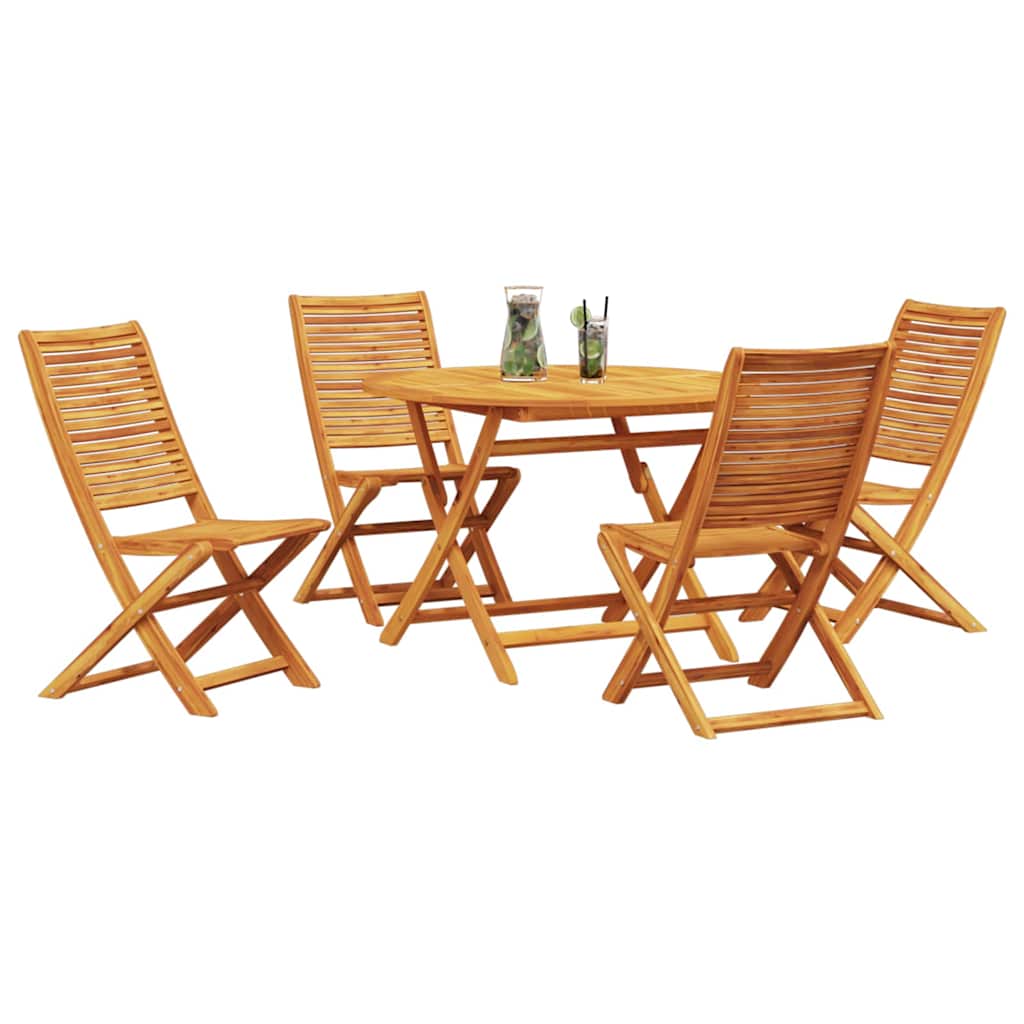 Set da Pranzo per Giardino 5 pcs Marrone