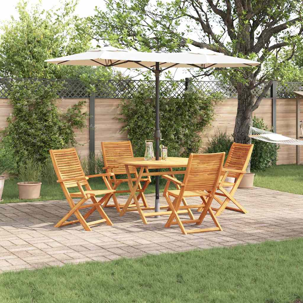 Set da Pranzo per Giardino 5 pcs Marrone | homemem39